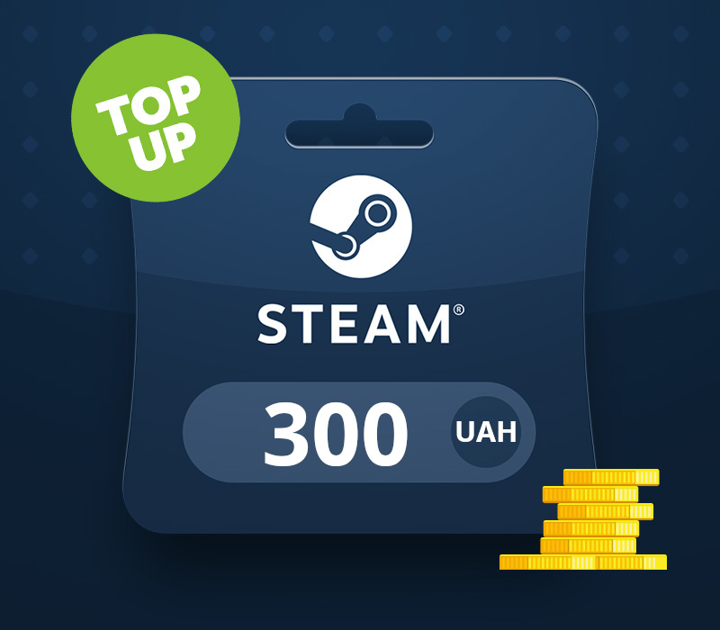 Steam UAH 300 Top Up UA cover art