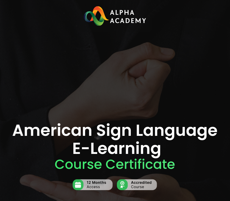 American Sign Language Certificate Alpha Academy cover art