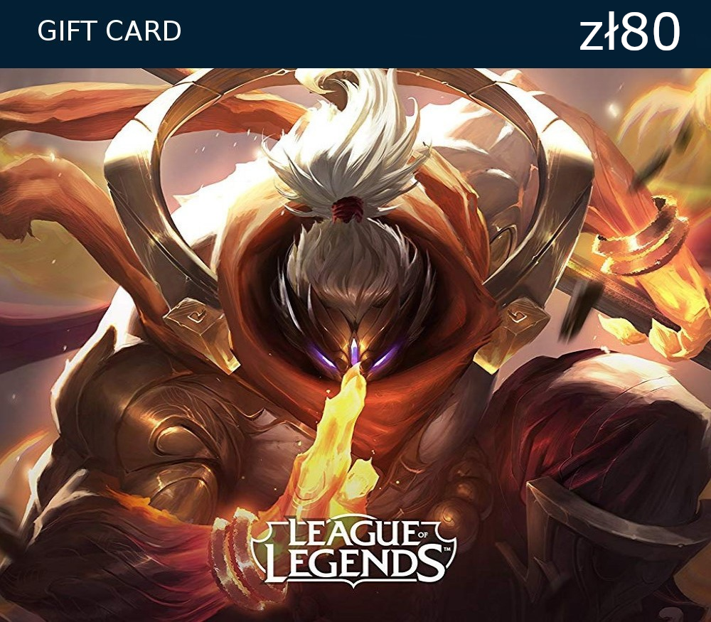 League of Legends PLN 80 Prepaid RP Card cover art
