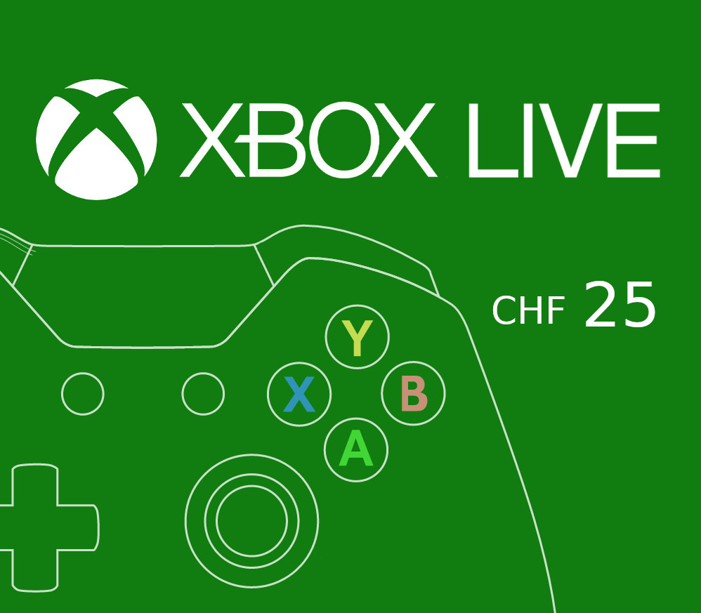 XBOX Live 25 CHF Prepaid Card CH cover art