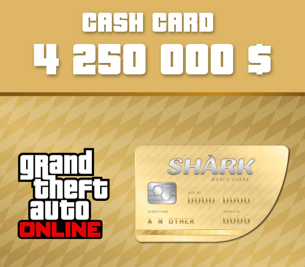 Grand Theft Auto Online - $4,250,000 The Whale Shark Cash Card cover art