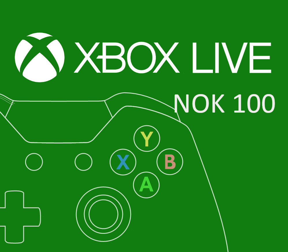 XBOX Live 100 NOK Prepaid Card NO cover art