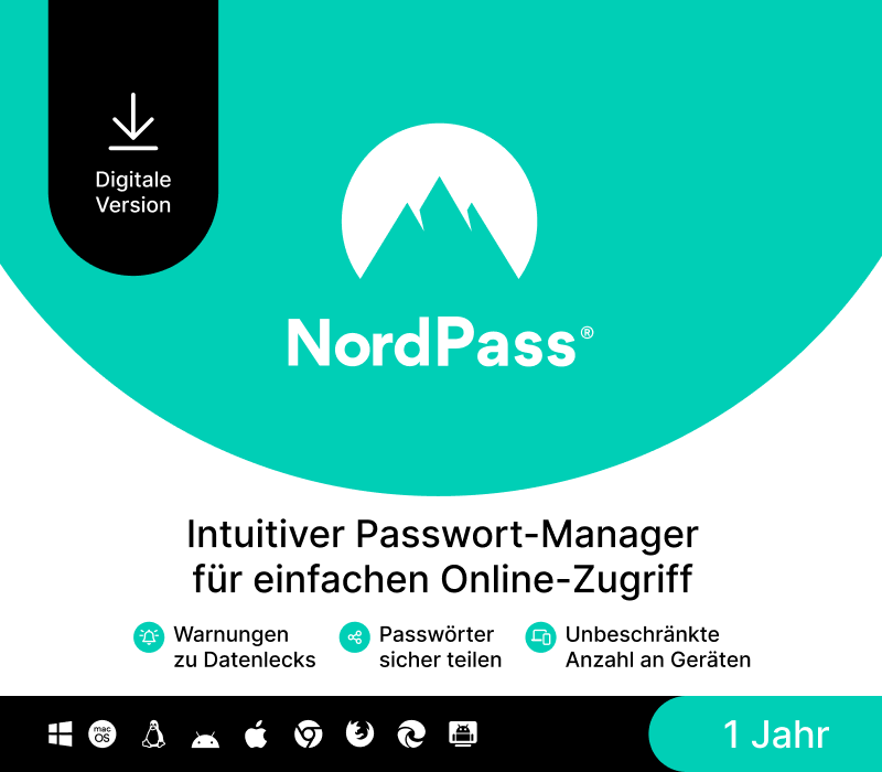 NordPass Premium DE (1 Year / Unlimited Devices) cover art