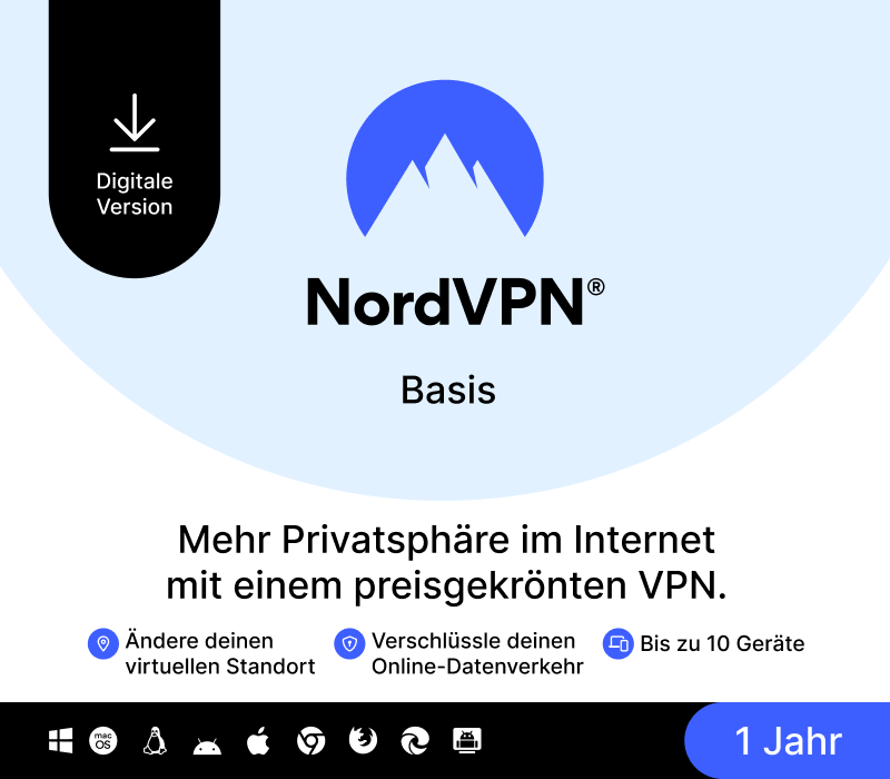 NordVPN Basic DE (1 Year / 10 Devices) cover art
