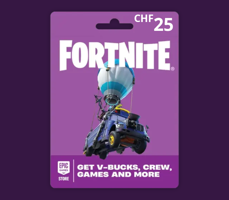 Fortnite CHF 25 PC Epic Games Gift Card CH cover art