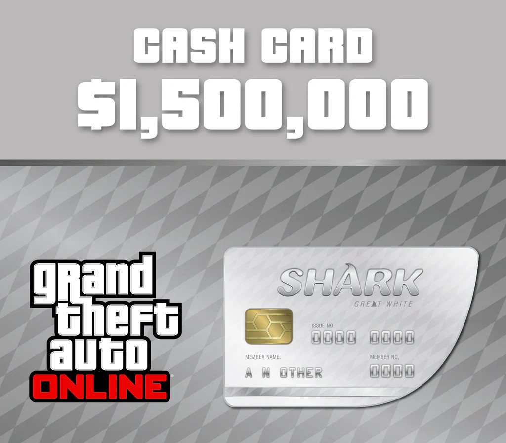 Grand Theft Auto Online - $1,500,000 Great White Shark Cash Card cover art