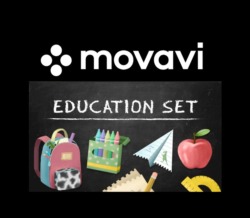 Movavi Video Editor Plus 2021 Effects - Education Set cover art