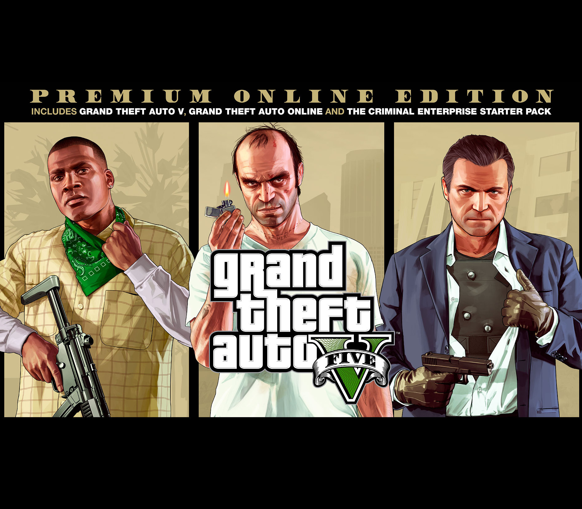 Grand Theft Auto V: Premium Online Edition cover art