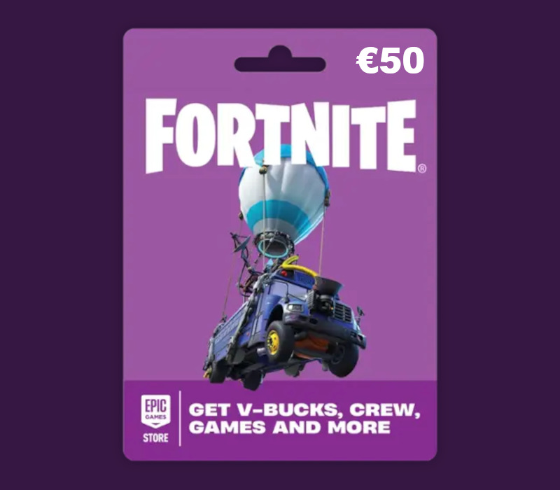 Fortnite EUR 50 PC Epic Games Gift Card DE cover art