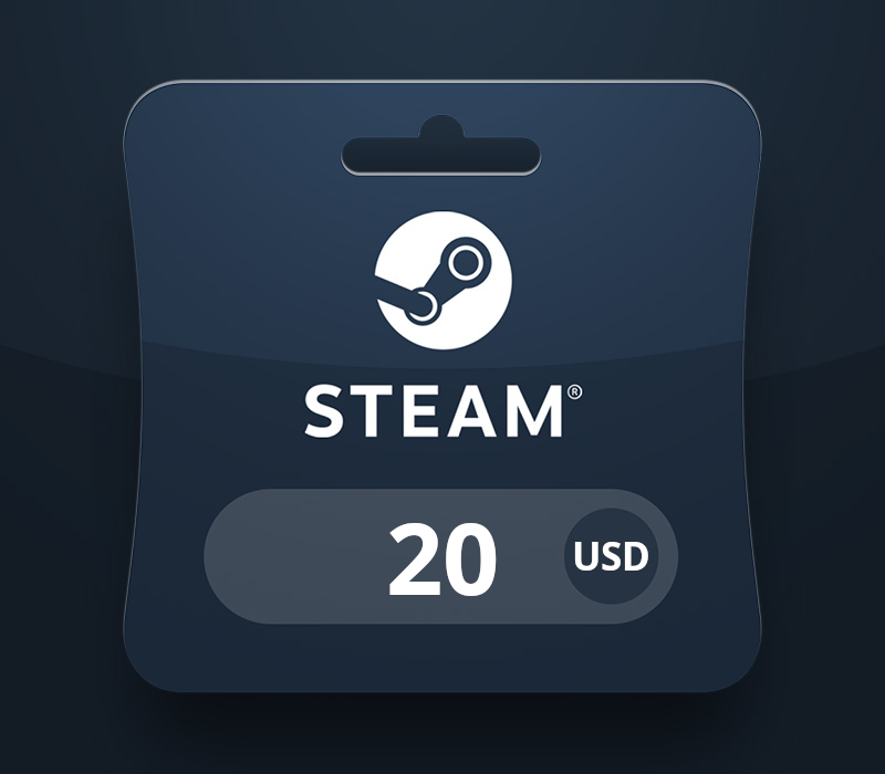 Steam Wallet USD 20 Gift Card cover art