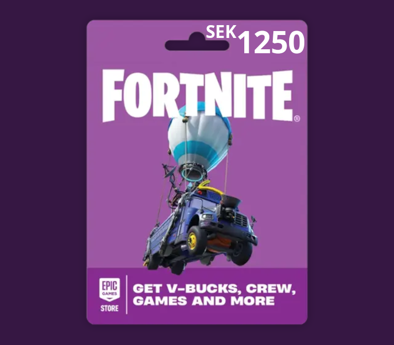Fortnite SEK 1250 PC Epic Games Gift Card SE cover art