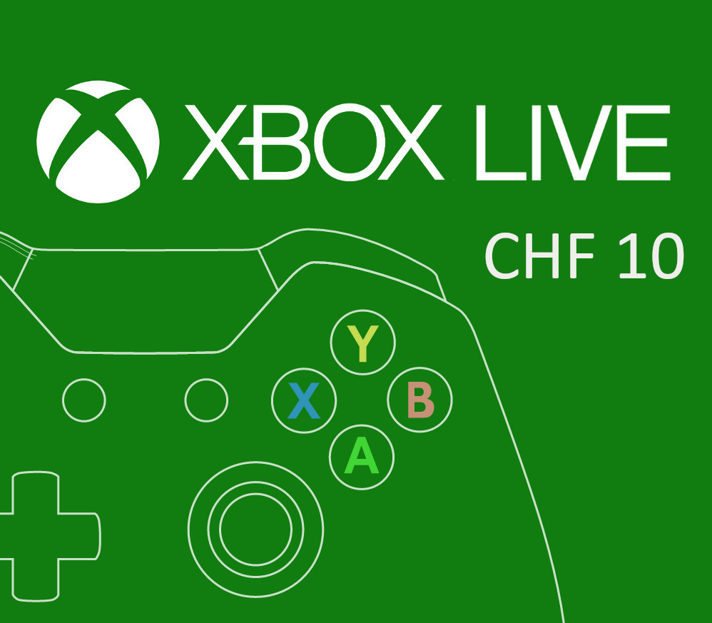 XBOX Live 10 CHF Prepaid Card CH cover art
